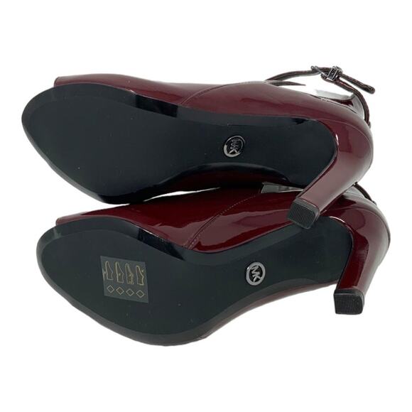 Michael Kors Lawson Open Toe Bootie Merlot Size 6 NWT $175 MSRP main image 4